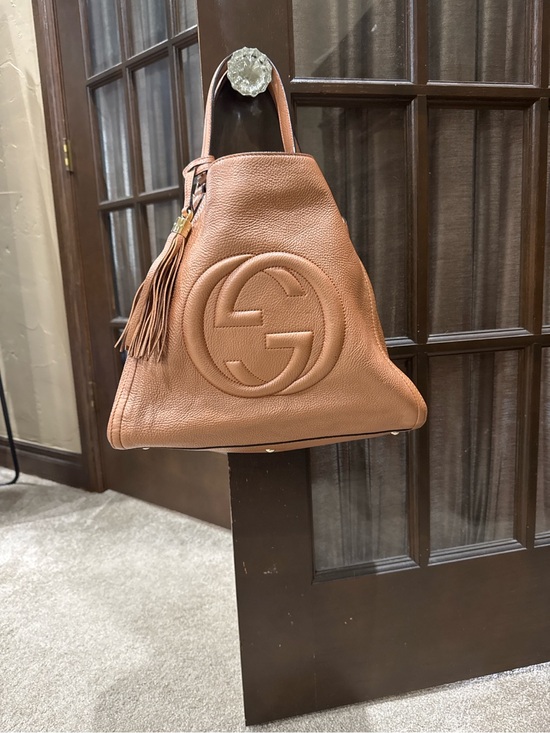 Gucci Handbags - Authentic Gucci Soho Leather Hobo